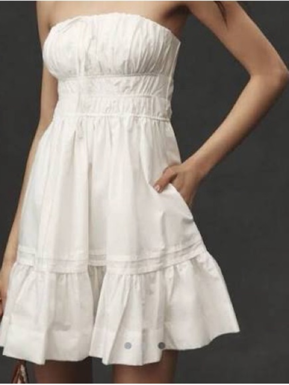 Anthropologie Somerset Strapless Mini Dress